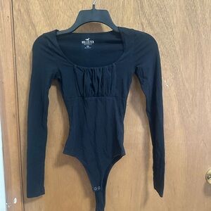 Hollister Black Long Sleeve Bodysuit